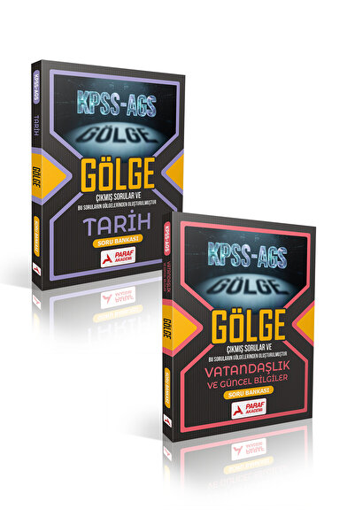 Paraf Akademi KPSS-AGS GÖLGE TARİH-VATANDAŞLIK ve GÜNCEL BİLGİLER SORU BANKAS...