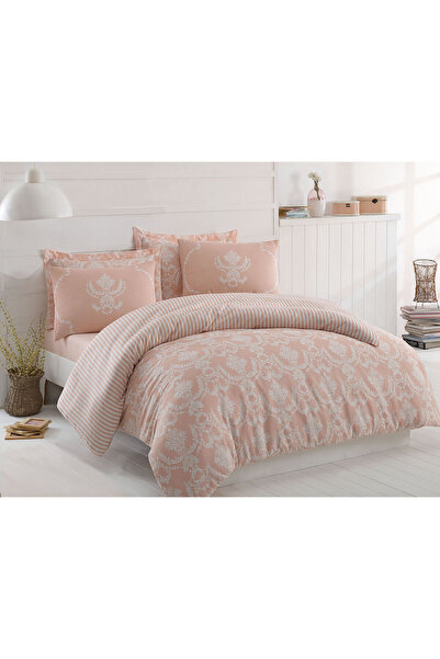 FARİKA Double Quilt Cover Set Duvet Cover: 200 X 220 Cm Flat Sheet: 220 X 240...