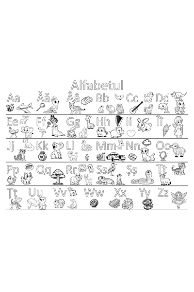 OEM Giant Alphabet Coloring Poster for Kids, 119x84 cm