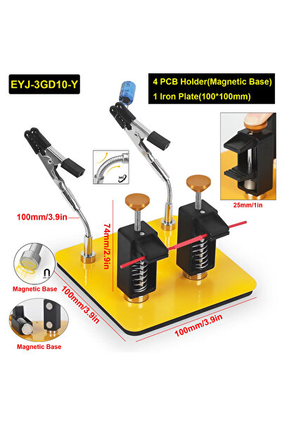 Choice EYJ-3GD10-Y NEWACALOXSoldering Helping Hands Third Hand Tool with Magn...