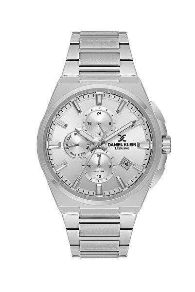 Daniel Klein Silver Color 43.5 mm Gift Boxed Inner Gauges Active Men's Wristw...