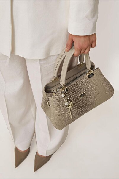 Alvina Snake Skin Patterned Bag 4012