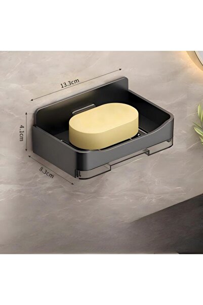 choice2 black Wall-mounted soap drain box ABS no punching, household bathroom...