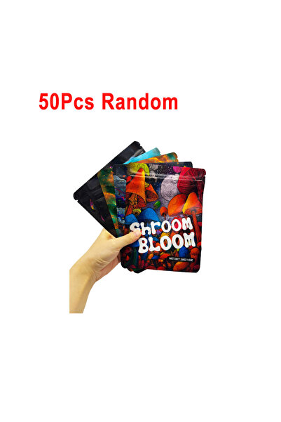 Choice L 50Pcs Random 50Pcs 28G Candy Mylar Bags Smell Proof Pouch Soft Stand...