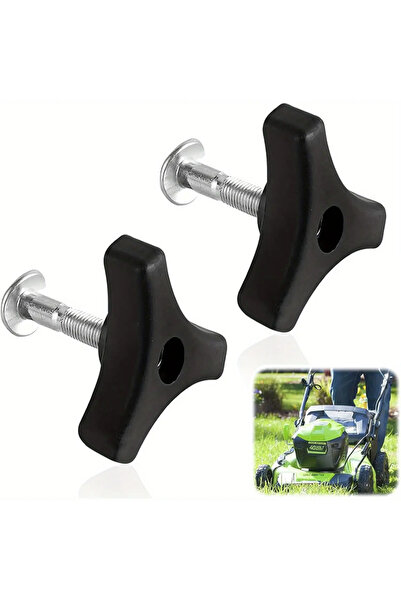 Choice 2 SETS 4PCS Lawn Mower Handle Screws and Nuts, Triangle Iron Replaceme...