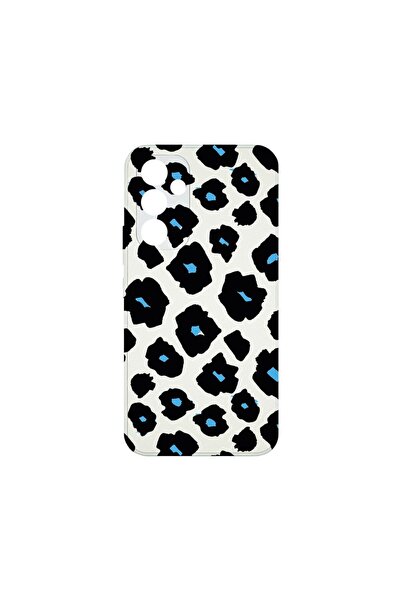 bestcase Кожен калъф Elegance, съвместим със Samsung Galaxy A34 5G, със син л...