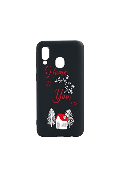 bestcase Husa Silicon Compatibila Cu Samsung Galaxy A40, Home Is Where, rezis...