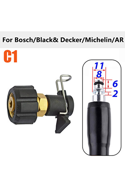 Choice1 C1 Pressure Washer Outlet Hose Brass Connector Converter for Bosch AR...