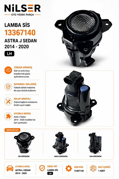 NS Nilser Auto Parts Opel Astra J Sis Lamba Sol 2014-2020 Sedan