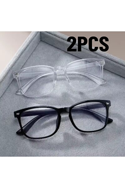 choice2 2PCS BT 2 Pairs of Retro Rice Nail Anti Blue Light Glasses Classic an...