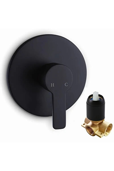 Choice Black Elegant Black Wall-Mounted Dual Function Shower Faucet with "H" ...