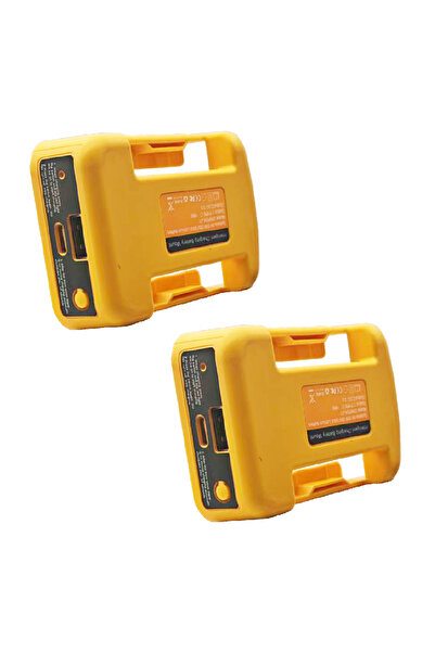 Choice 2P USB Type C Power Adapter Bank For DeWalt 18V For XL 20V Lithium Bat...