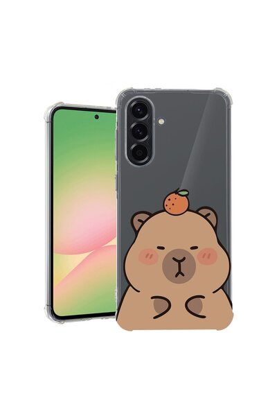 bestcase ¬Æ Husa Anti Shock Compatibila cu Samsung Galaxy A37 5G, Cute Capyba...