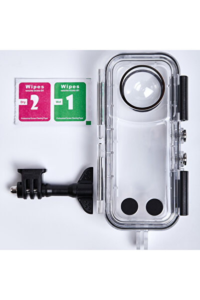 Choice حافظة غوص غير مرئية باللون الأبيض لـ Insta360 X5، مقاومة للماء حتى عمق...
