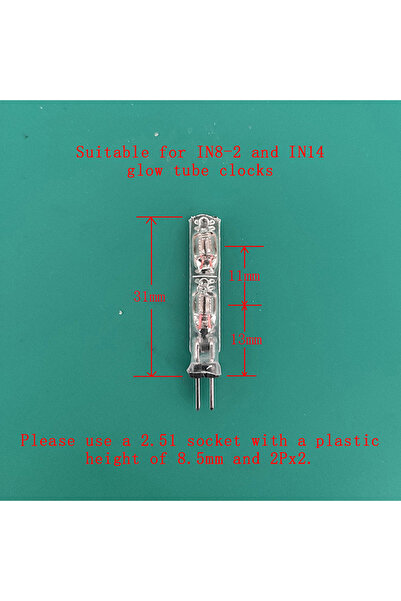 Choice1 for IN14 IN8-2 1pcs 6-bit IN14 IN8 Glow Tube Clock Module Nixie Clock...