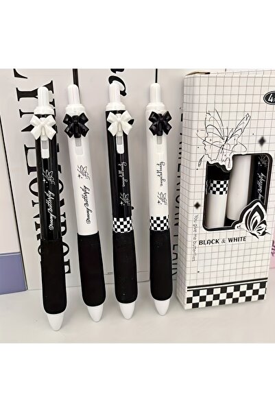Choice1 black black and white 4/High Beauty Black And White Butterfly Pink Pr...