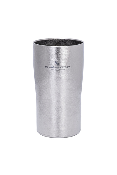 Choice Ti3246D Boundless Voyage Double-Walled Titanium Beer Cup 300ml Ultrali...