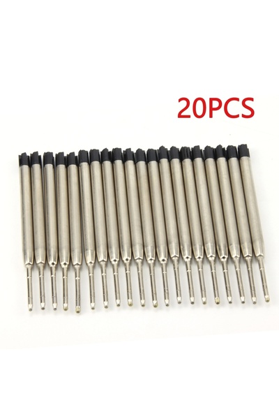 Choice black 20pcs\set L:3.9 In Ballpoint Pen Refills for Parker Pens Medium ...