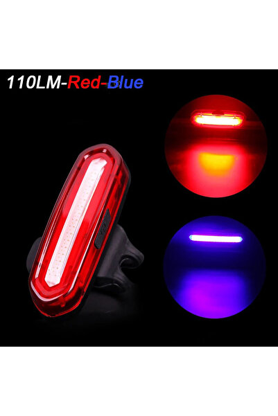 Choice Red-Blue Bicycle Taillight MTB Red Light Bike Rear Light Cycling Warmi...