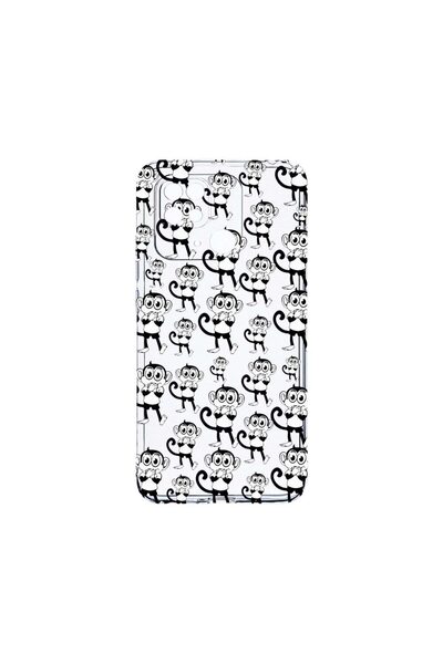 bestcase Διαφανής Θήκη Σιλικόνης 2MM, Συμβατή με Xiaomi Redmi 10C, Monkeys, Α...