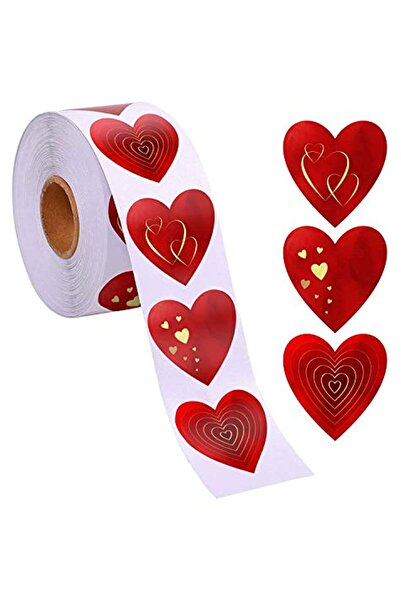 Choice Red Heart-1 inch 500pcs Red Heart Label Stickers Valentine's Day Gift ...