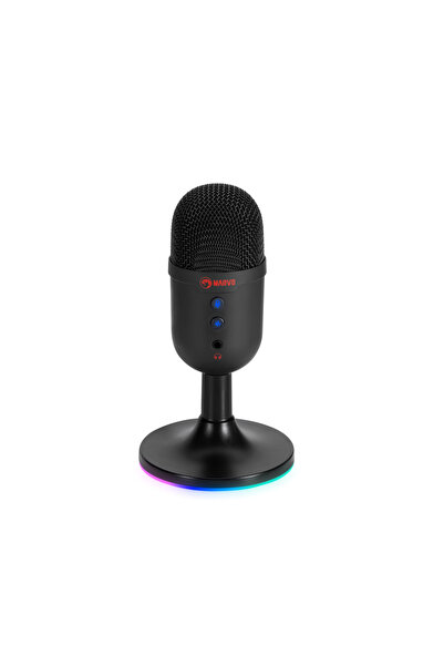 MARVO MIC-06 RGB BK MICROPHONE BLACK