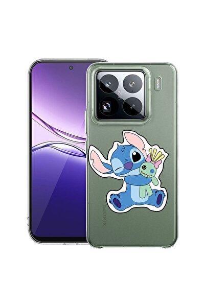 bestcase ¬Æ Husa Clear Slim Silicon Compatibila cu Xiaomi 15 Pro, Lilo Stitch...
