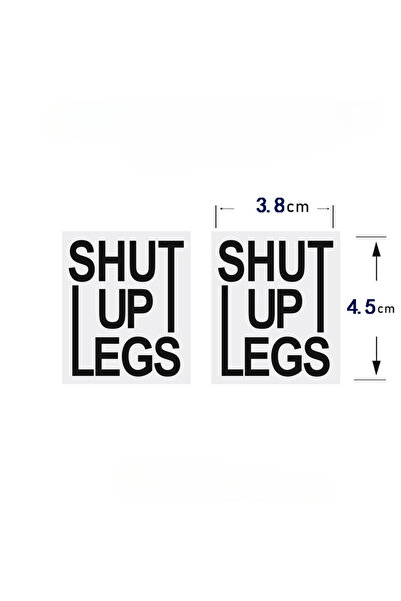 Choice1 Black 2PCS SHUT UP LEGS Bike Stickers Bicycle Frame Top Tube Decorati...