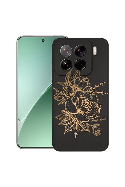 bestcase Husă pentru Xiaomi 15 Pro, Silicon Premium Subțire 1.2MM, Golden Ros...