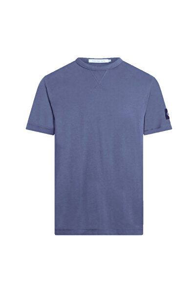 Calvin Klein Tricou bărbătesc din bumbac cu mânecă scurtă și insignă, mărimea M