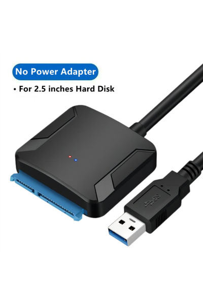 Choice1 No Power Adapter SATA to USB 3.0 Adapter Cable 12V Power Adapter Incl...