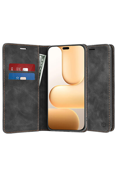 Evolium Husa Tip Carte pentru Honor 600 Lite, cu Portofel, Piele Ecologica, E...