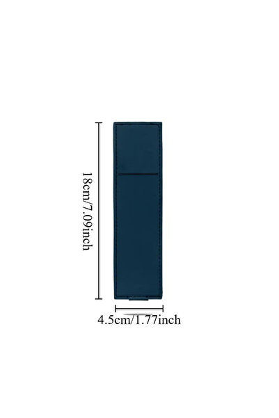 Choice7 L-dark blue Pu Leather Pen Bag Elastic Buckle Book Notebook Fashion S...