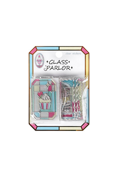choice2 04 Creative Cake Glass Flower Window Style Stickers Decor Scrapbookin...