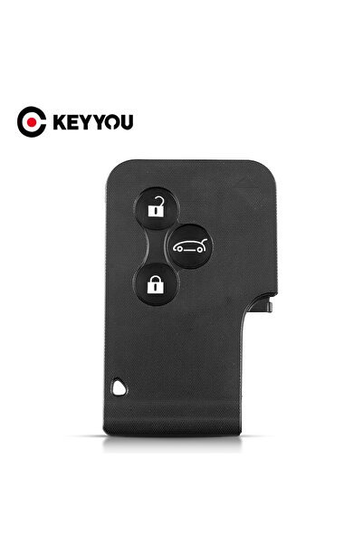 Choice غلاف مفتاح ذكي من KEYYOU لسيارات رينو كليو ولوغان وميجان 2 و3 وكوليوس ...