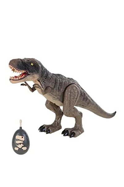 PopŞeker Uzaktan Kumandalı T-Rex Dinozor 45 CM - Buhar Çıkartan Sesli Işıklı ...