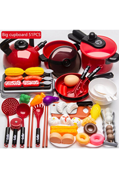 Choice1 51PCS Kitchen Toys Set For Kids Girl Cooking Baby Cutting Fruit Cooki...