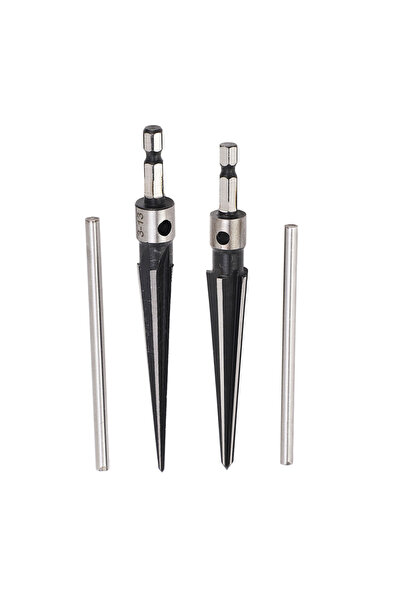 Choice 2-piece set Hand Tapered Reamer 5‑16mm 3‑13mm Tapered 6 Flute Hole Rea...