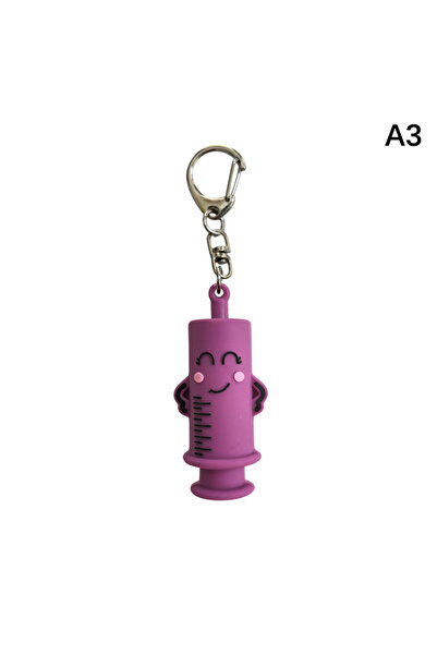 Choice16 A3 1PC Syringe-Shaped Ampoule Bottle Opener Keychain Cutter Aid Medi...