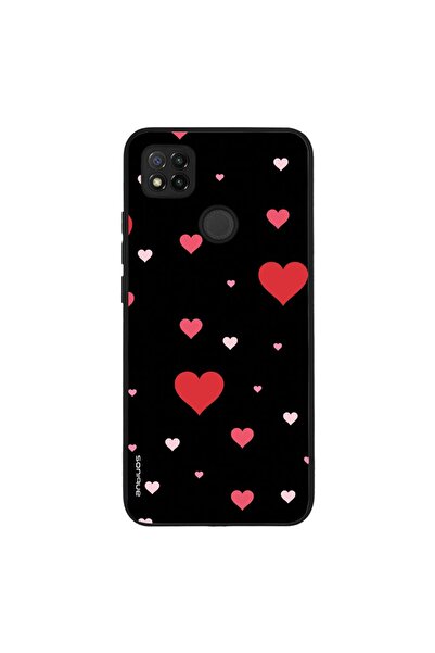 Sonique Θήκη Heart Series για Xiaomi Redmi 9C / Redmi 10A Μαύρο