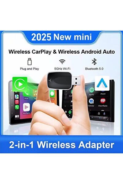 Choice1 محول كاربلاي لاسلكي ذكي 2 في 1 مع أندرويد أوتو، إصدار 2025 بتقنية 5G ...