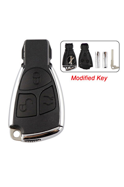 Choice1 Modified Key 3 Buttons Smart Remote Car Key Shell Case Cover For Merc...