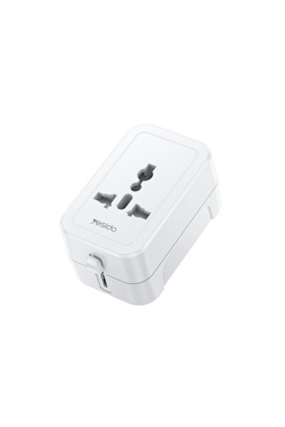 Yesido Universal Αντάπτορας Πρίζας MC32 1380W AU/US/EU/UK Λευκό