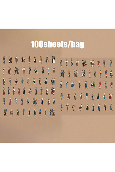 Choice S30526-1 حزمة ملصقات Mr. Paper Modern Beauties، 100 قطعة من الملصقات ا...