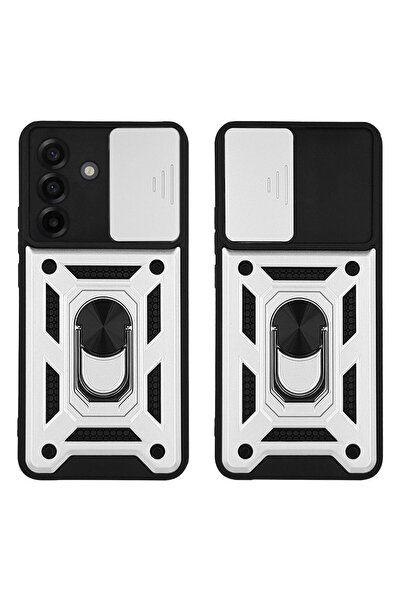 Sonique Θήκη Ring Armor CamPro για Samsung Galaxy A17 4G / Galaxy A17 5G Ασημί