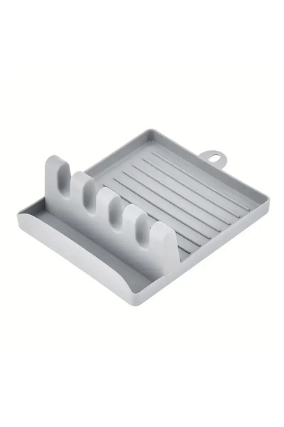 Choice grey 1Pc Paint Brush Rest Holder White Plastic 4 Slots Paintings Brush...
