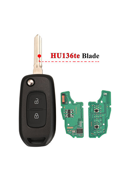 Choice5 HU136te Remote jingyuqin 2Button 433MHz PCF7961M 4A Chip Flip Remote ...