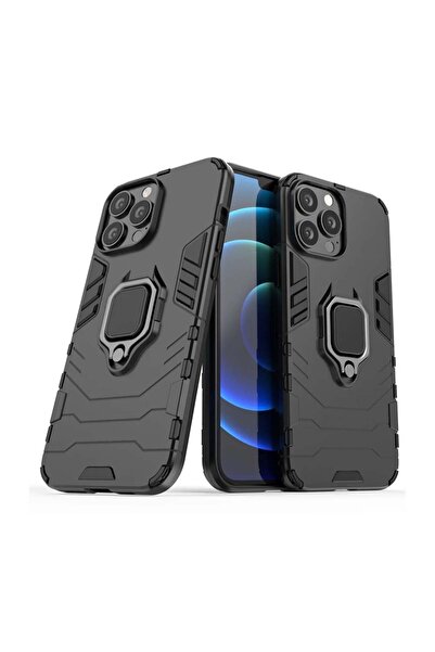 OEM Ring Armor Kickstand magnetic car holder Apple iPhone 13 Pro Max Μαύρο