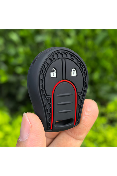 Choice Black Keychain Car Remote Key Case Cover Shell Fob Holder For Nissan S...