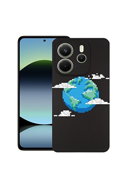 bestcase Калъф за Xiaomi Redmi Note 14, Minecraft Earth, Тънък силиконов 0.8М...